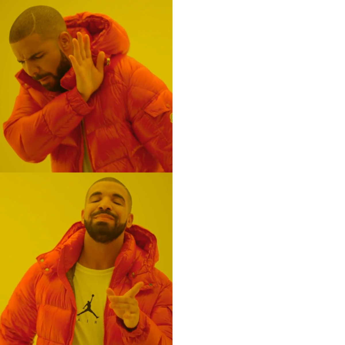 Drake Hotline Bling meme about Johnnie-O