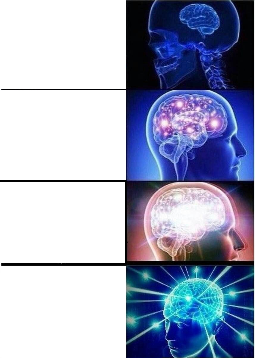 Expanding Brain meme about Johnnie-O